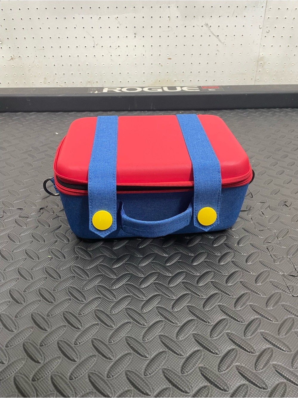 Nintendo Red and Blue Carry Case with Yellow Accents